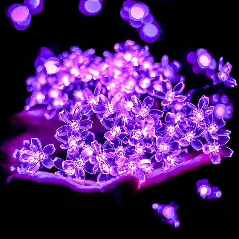 Outdoor Lighting Ideas For Party - Solar Fairy String Light Sakura Garlands