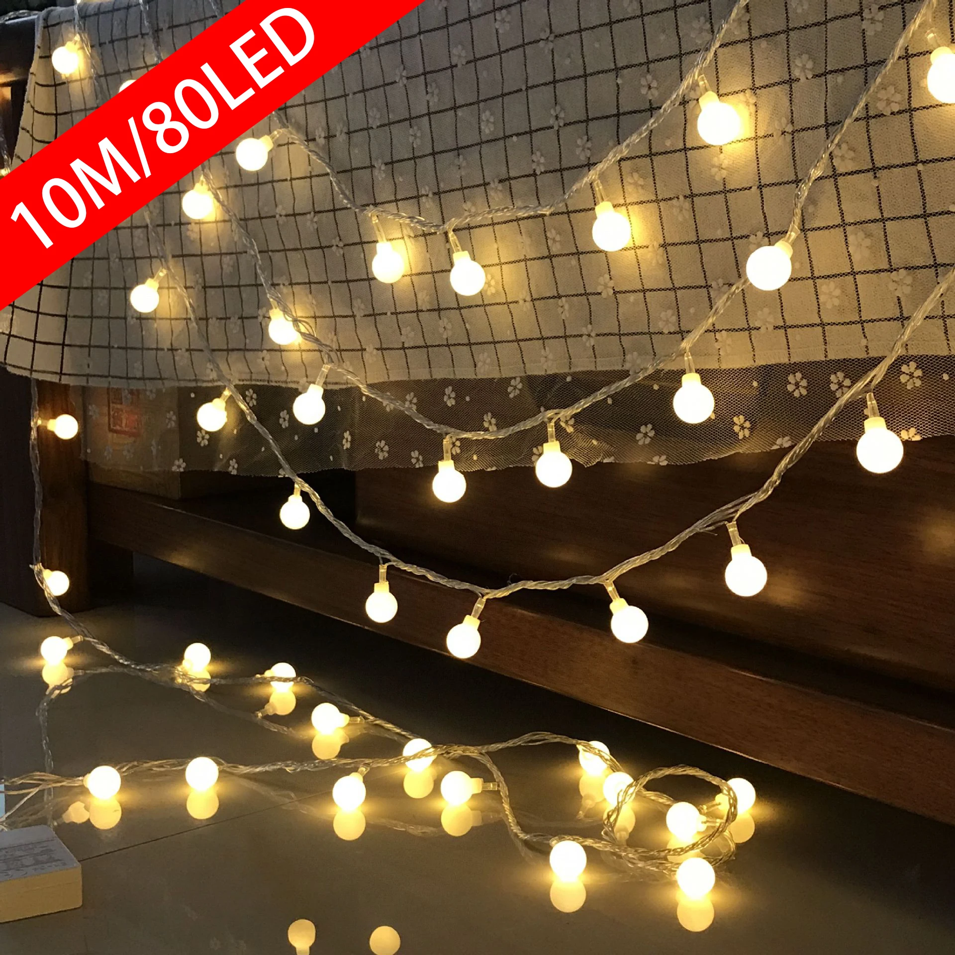 Outdoor Lighting Ideas For Party - 10M USB/Battery Power Ball LED String