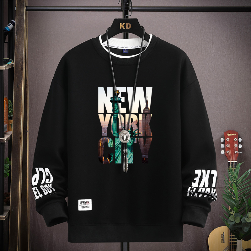 Outdoor Lighting New York - American Men Sweatshirts New York Printed