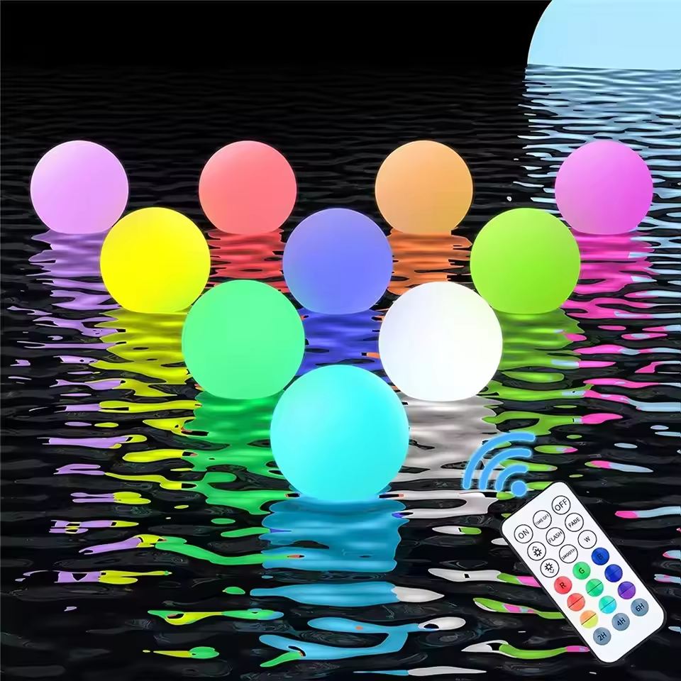 Outdoor Lighting Ideas For Party - 1-5PCS Floating Pool Lights with 16