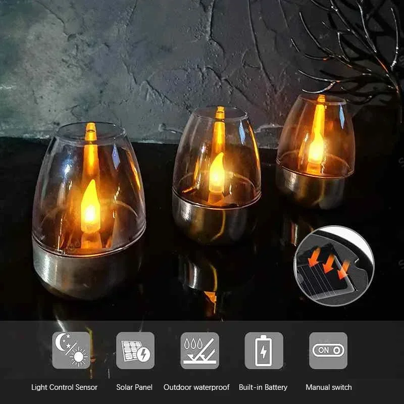 LED Solar Candles Light Flamel - Outdoor Lighting Ideas For Party recensione e prezzo