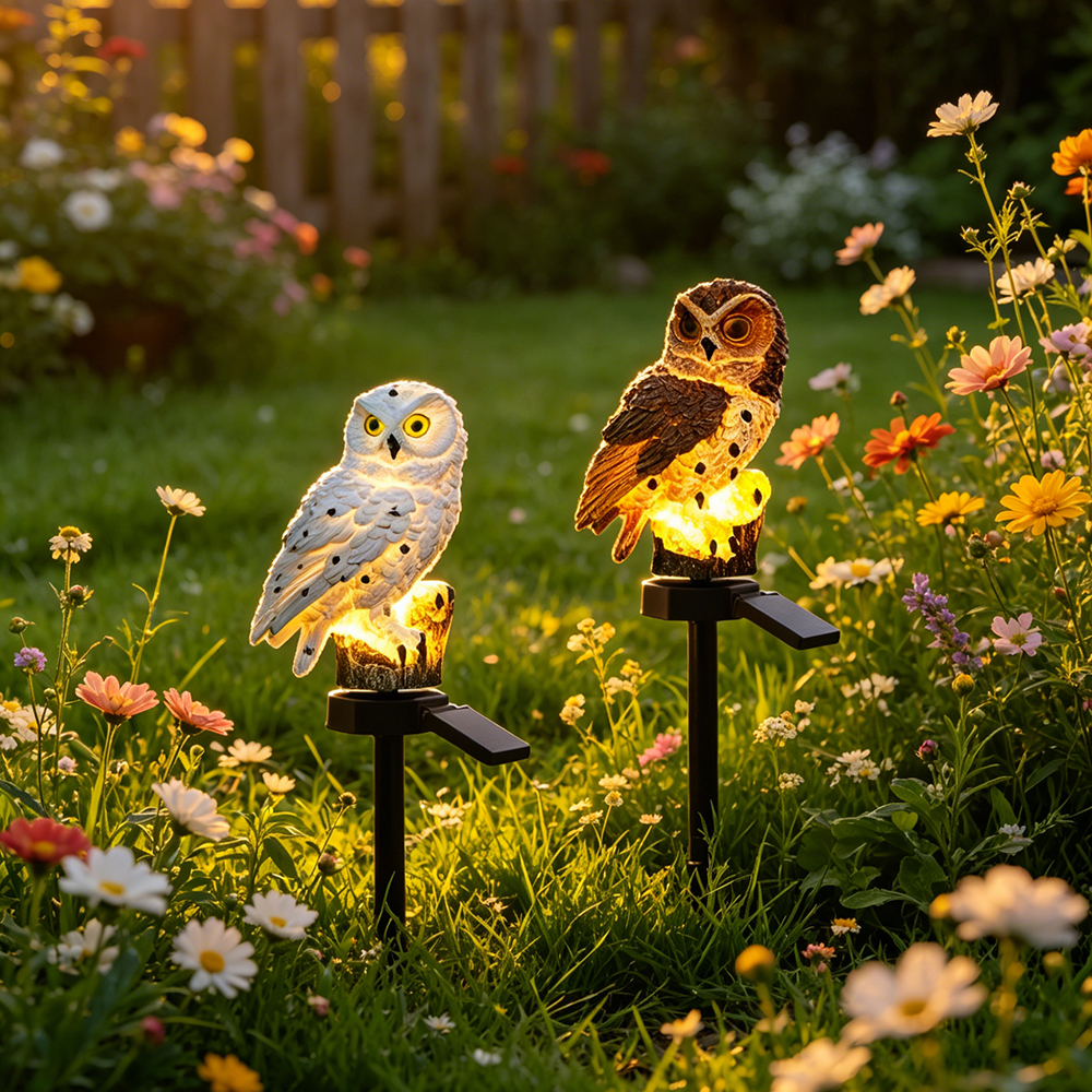 Owl Solar Light, Resin Owl Gro - Zinc Outdoor Lighting recensione e prezzo