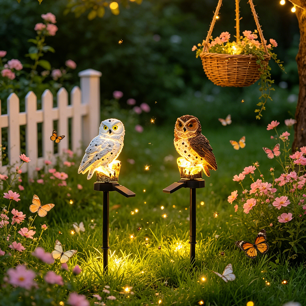 Owl Solar Light, Resin Owl Gro - Zinc Outdoor Lighting recensione e prezzo