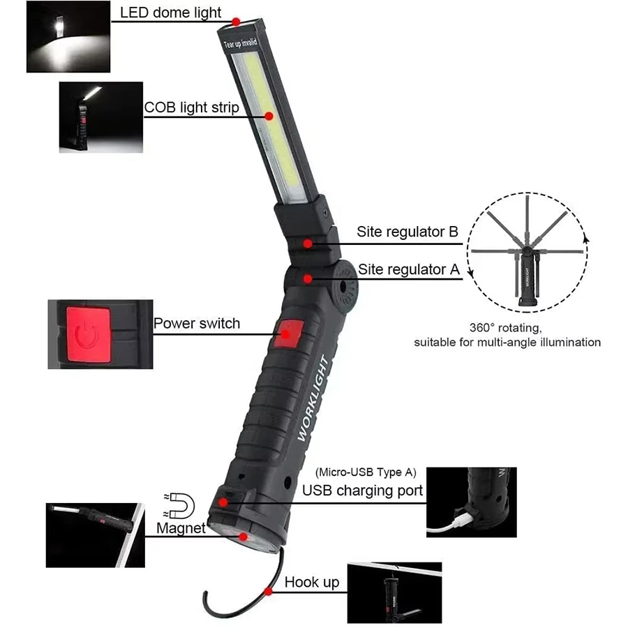 Portable LED Flashlight with M - Zinc Outdoor Lighting recensione e prezzo