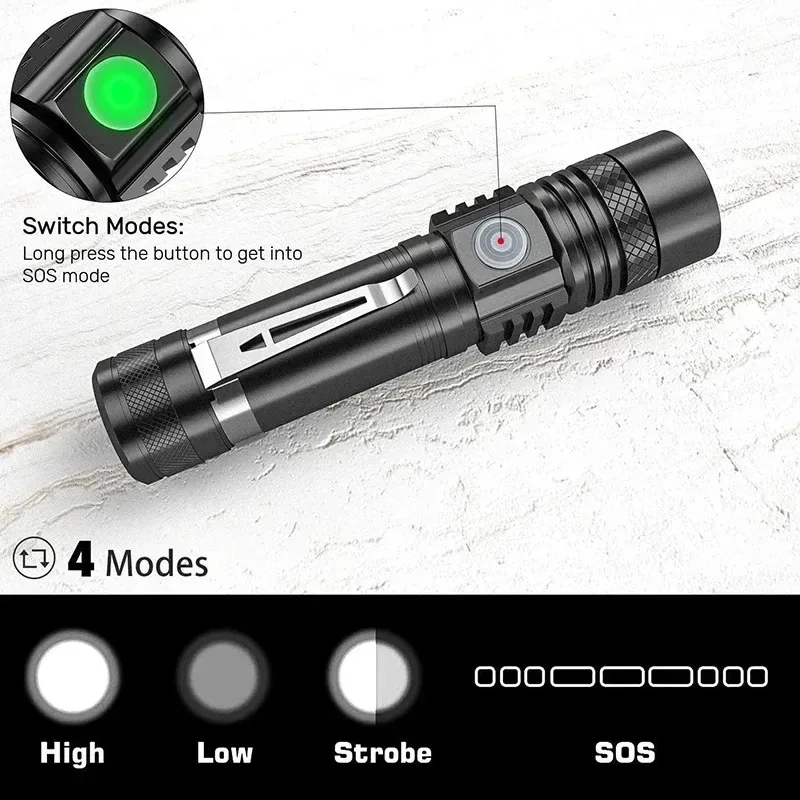 Rechargeable T6 Handheld Flash - Outdoor Lighting On House recensione e prezzo
