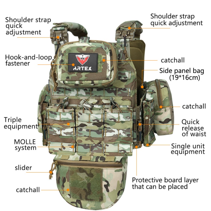 Tactical Vest 6094 Fast detach - Outdoor Lighting High Quality recensione e prezzo