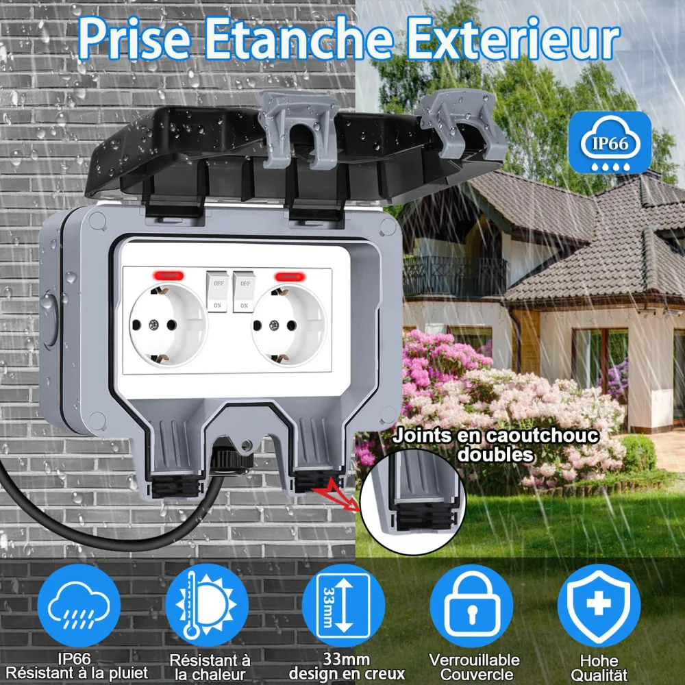 European-Style Outdoor Socket  - Outdoor Lighting Socket recensione e prezzo