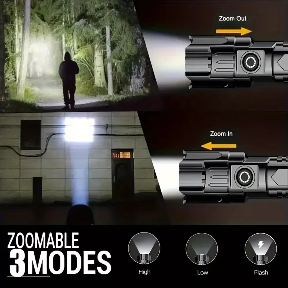 Tactical LED Flashlight 2000LM - Zinc Outdoor Lighting recensione e prezzo