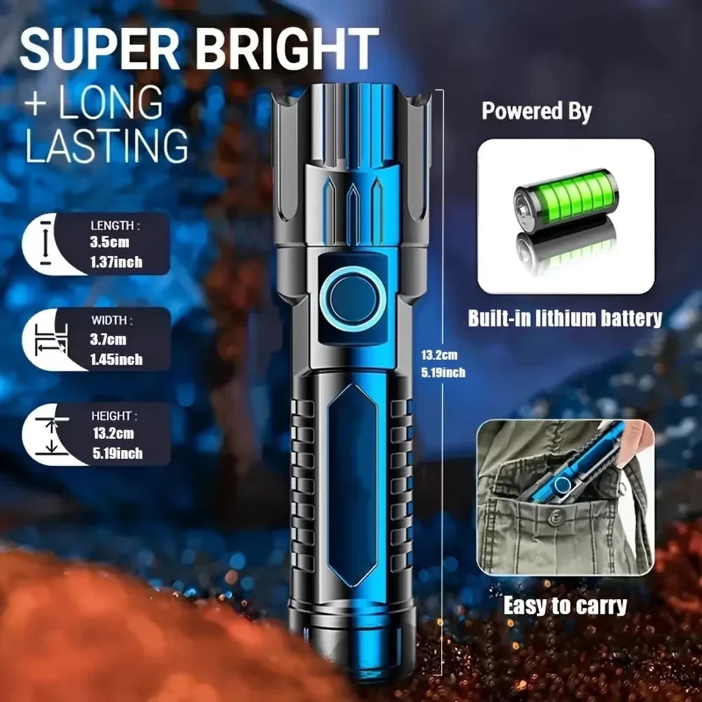 Tactical LED Flashlight 2000LM - Zinc Outdoor Lighting recensione e prezzo