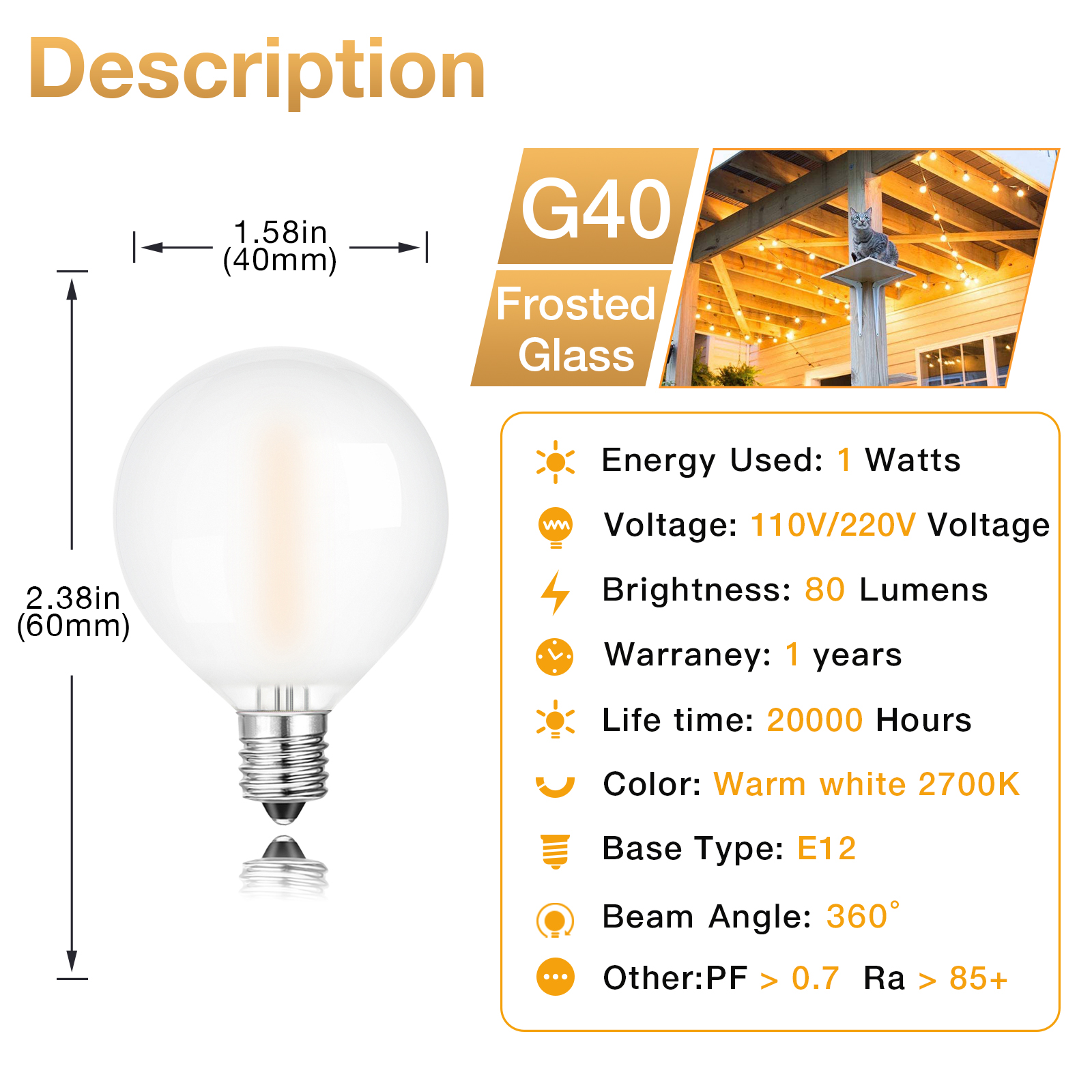 Frosted White G40 Outdoor Stri - Outdoor Lighting Socket recensione e prezzo