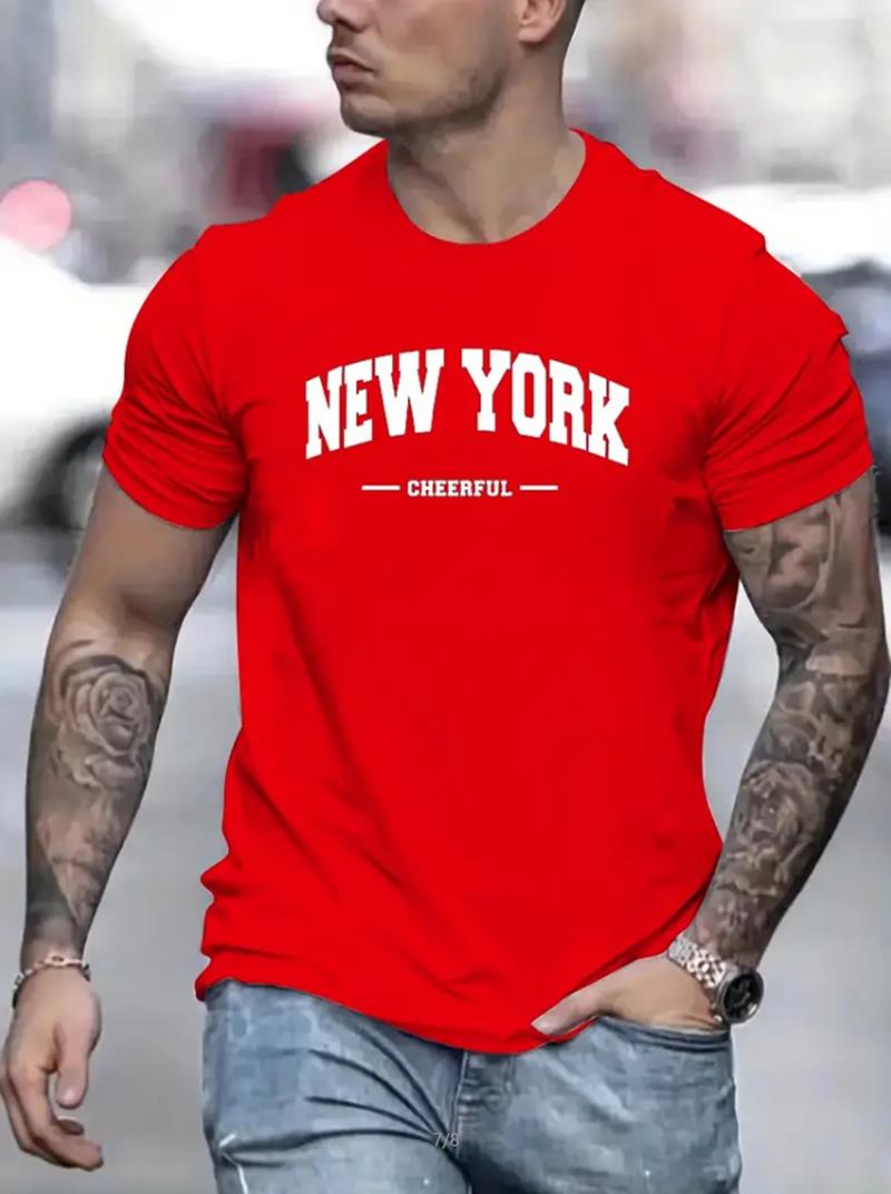 New York Print Men's Round Nec - Outdoor Lighting New York recensione e prezzo