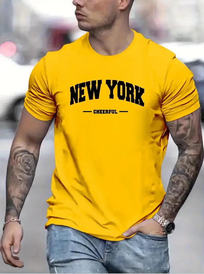 New York Print Men's Round Nec - Outdoor Lighting New York recensione e prezzo