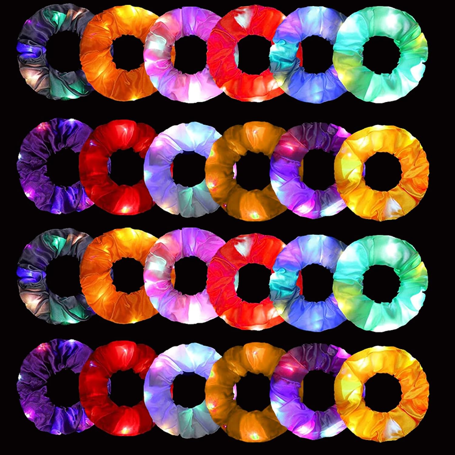 6pcs LED Scrunchies Hair Bands - Outdoor Lighting Ideas For Party recensione e prezzo