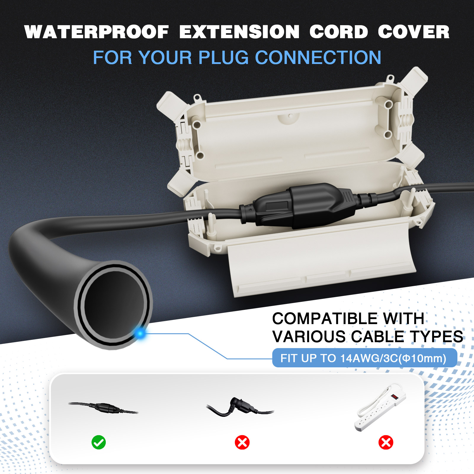 2 Pack Waterproof Outdoor Conn - Outdoor Lighting Socket recensione e prezzo