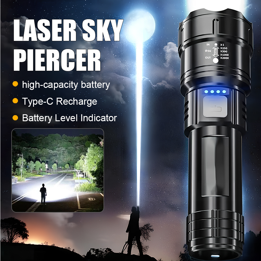 High Power P50 LED Flashlight  - Zinc Outdoor Lighting recensione e prezzo