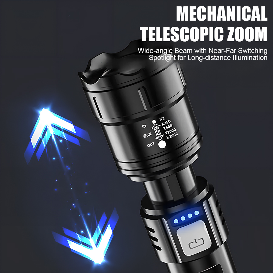 High Power P50 LED Flashlight  - Zinc Outdoor Lighting recensione e prezzo