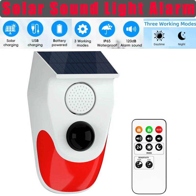 Solar Sound Light Alarm Wirele - Outdoor Lighting Wireless recensione e prezzo