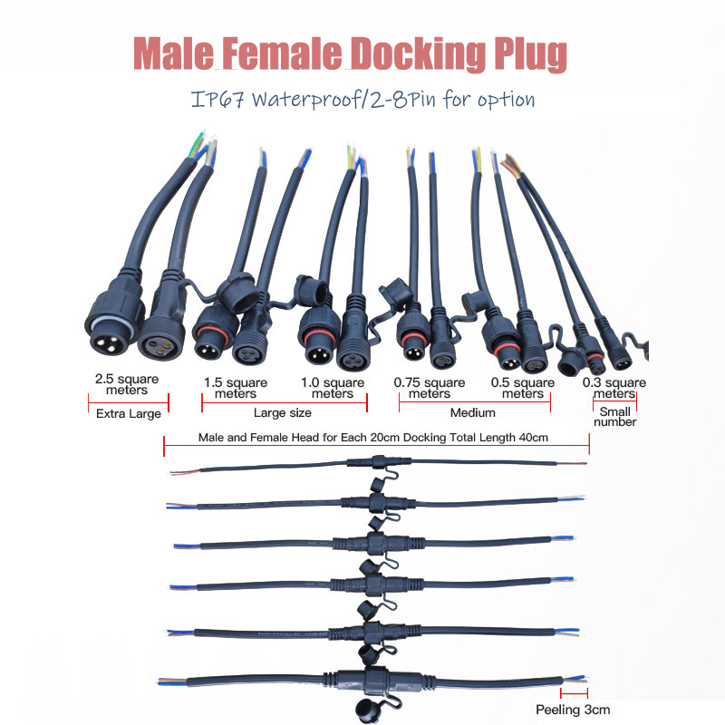 Male Female Extension Wire Con - Outdoor Lighting Socket recensione e prezzo