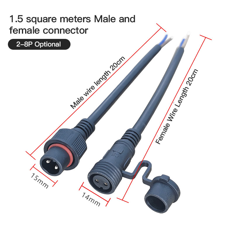 Male Female Extension Wire Con - Outdoor Lighting Socket recensione e prezzo