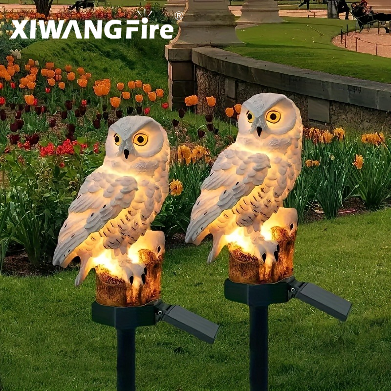 Solar Owl Statue Garden Light  - Zinc Outdoor Lighting recensione e prezzo