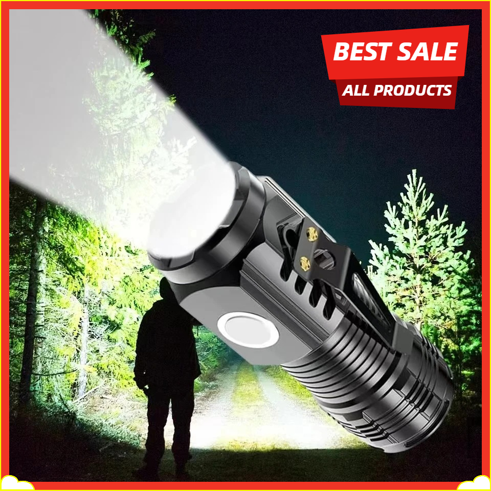 LED Strong Light Flashlight Re - Outdoor Lighting On House recensione e prezzo