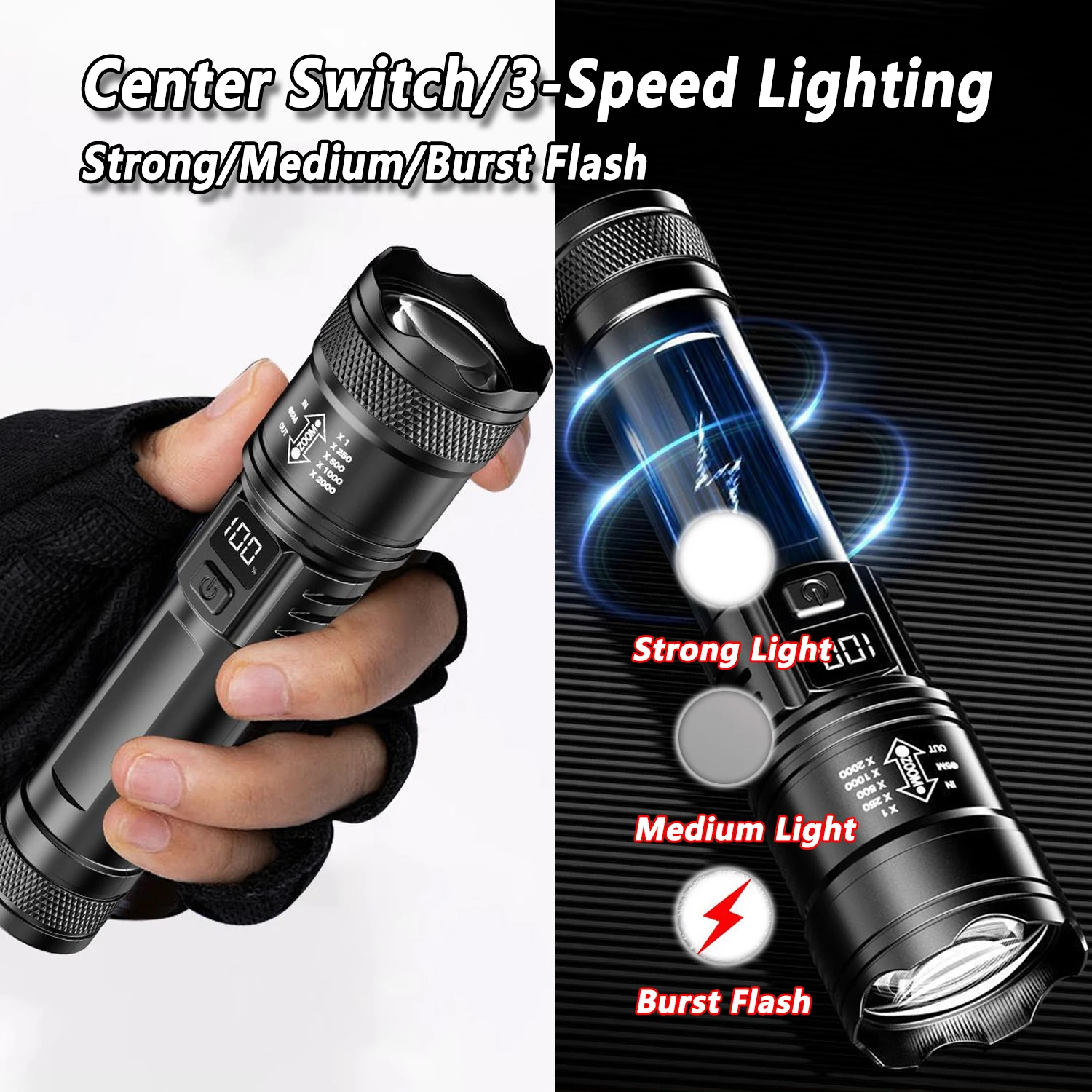 Ultra Bright LED Flashlight 20 - Zinc Outdoor Lighting recensione e prezzo