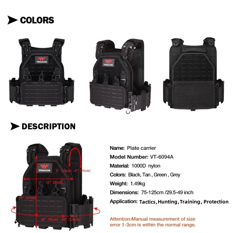 YAKEDA Tactical Vest 6094 Fast - Outdoor Lighting High Quality recensione e prezzo