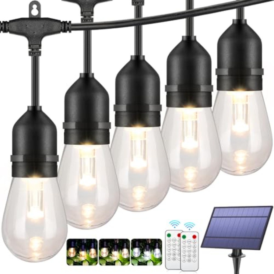 3-Color in 1 Solar String Ligh - Outdoor Lighting Socket recensione e prezzo