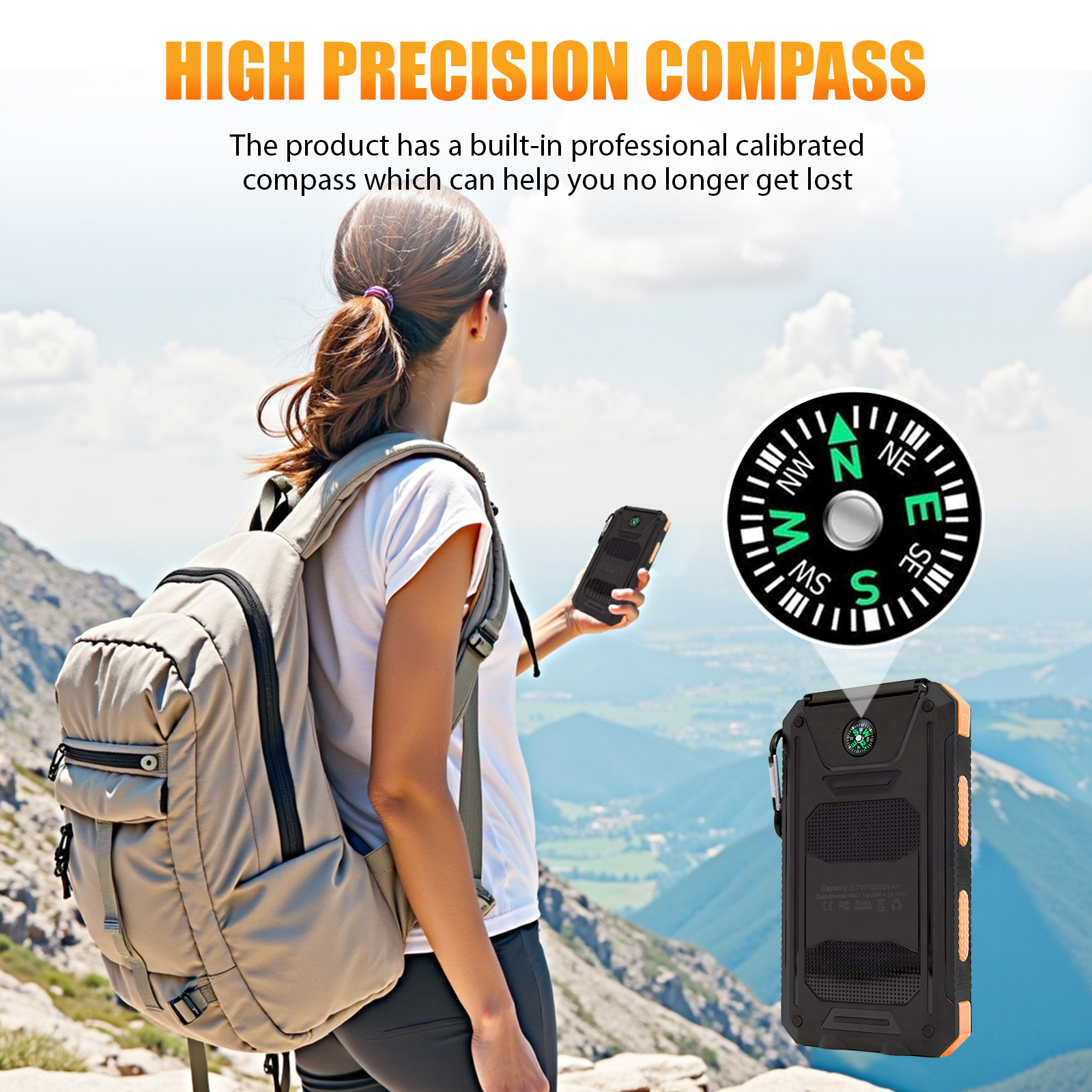 10000mAh Solar Power Bank Port - Outdoor Lighting Ideas For Party recensione e prezzo